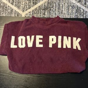Pink xs crewneck sweatshirt